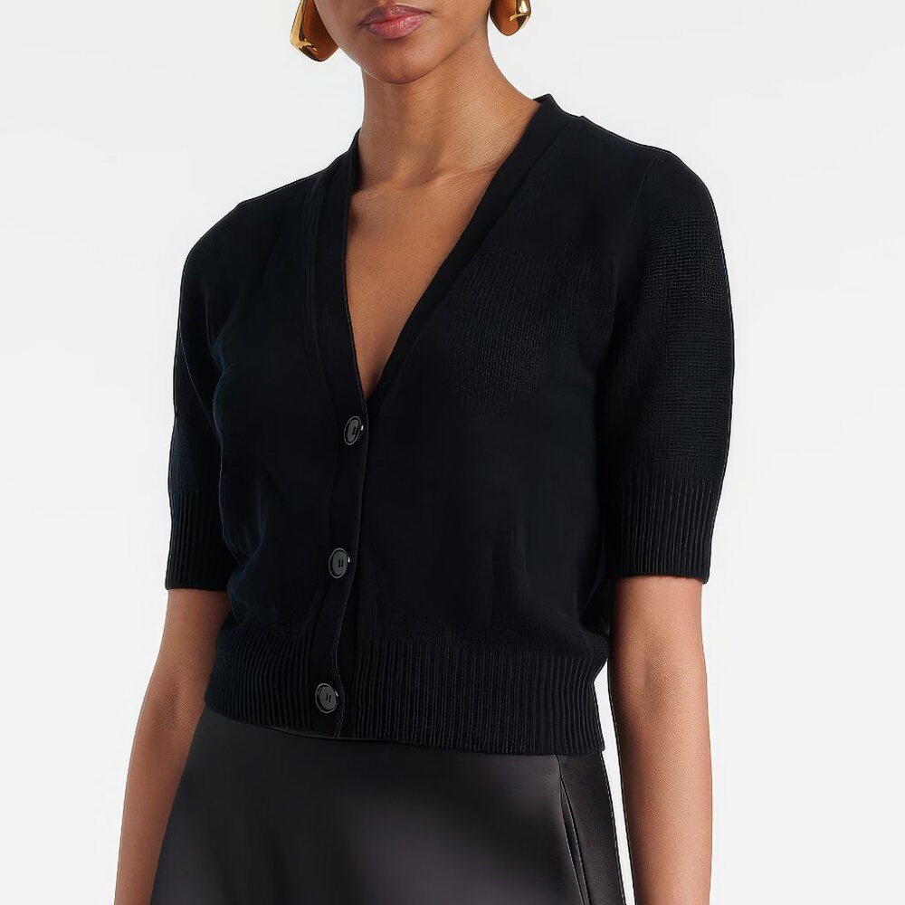 LIKE NEW Cropped Cashmere Cardigan